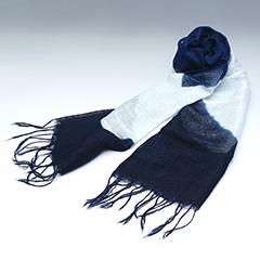本藍染　Ｈｅｍｐ　Ｒａｙｏｎ ストール【2】