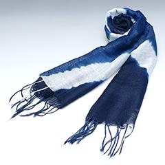 本藍染　Ｈｅｍｐ　Ｒａｙｏｎ ストール【10】