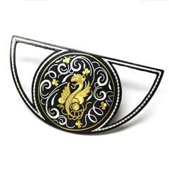 京象嵌　ブローチ　【鳳凰　透かし】