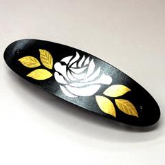 京象嵌　髪留め　【薔薇】