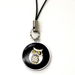 京象嵌　ストラップ　【ふくろう】