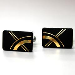 京象嵌　カフス　【抽象柄】