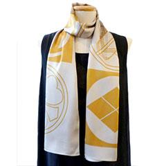 大柄家紋ロングスカーフ