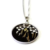 「SAKURA」ペンダント　〜ロジウムメッキ〜