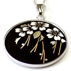 「SAKURA」ペンダント　〜ロジウムメッキ〜