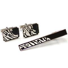 カフス・タイドセット　『ゼブラ』