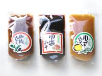 調理味噌　ゆず味噌・田楽味噌・山椒味噌
