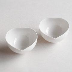 白瓷ハート盃