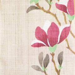 【洛柿庵】タペストリー「霞に木蓮」