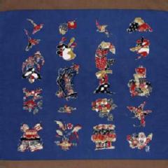 コットンチーフ 芹沢_介 文字入四季文53