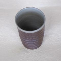 焼〆カップ(中・土灰釉)