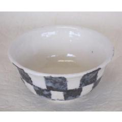 志野市松紋飯碗(黒)大 