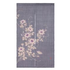 【洛柿庵】四季彩のれん「クレマチス」