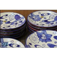 おじゃる丸　京焼５寸皿