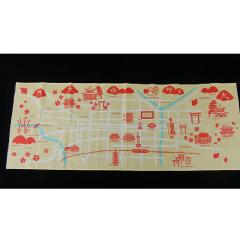 「てぬぐい　京都ＭＡＰ」