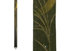 【洛柿庵】細タペストリー「月夜のすすき」