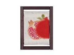 【洛柿庵】ミニ木枠タペストリー「ざくろ」