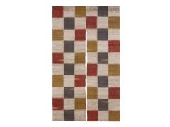 【洛柿庵】のれん「金彩市松 彩り」 