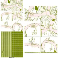 手拭（葛飾北斎）　Tenugui