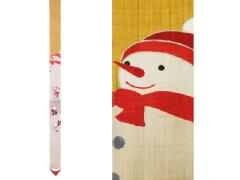 【洛柿庵】細タペストリー「スノーマン」