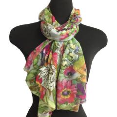 鮮やかなボタニカルフラワー・ピンク系