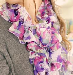 華やか小花柄・パープル