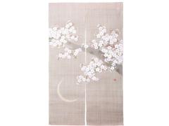 【洛柿庵】のれん「月夜の桜」 
