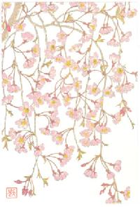 河原崎奨堂　花版画　ハガキ16枚セット