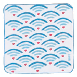 いせ辰 タオルハンカチ青海
