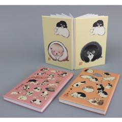 広重・国芳「猫」　芳中「仔犬」朱印帳