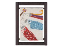 【洛柿庵】ミニ木枠タペストリー「鯉のぼり」