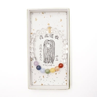 水晶　アマビエ×厄除七色石ブレスレット