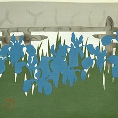 神坂雪佳　木版画　八橋