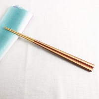 「京の色どり　八角竹　桃花色」箸