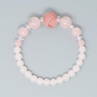 一凛ブレスレット　紅水晶ジュエリータイプ