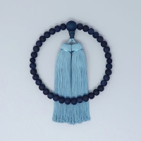 藍珠念珠（女性用サイズ）山桜藍染　藍染房