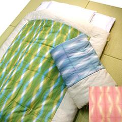 八分の五夏布団　菱格子